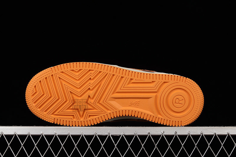 A Bathing Ape Bape Sta Low - Grey/Orange