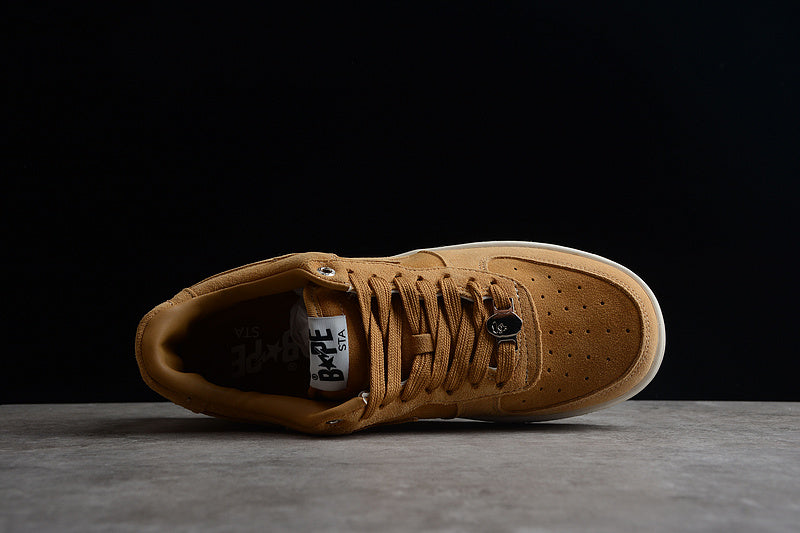 Bathing Ape Bape Sta Patent - Leather Khaki
