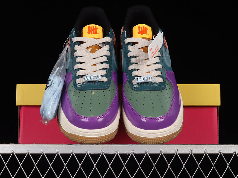 NikeMens Air Force 1 AF1 x Undefeated Low - Purple Green