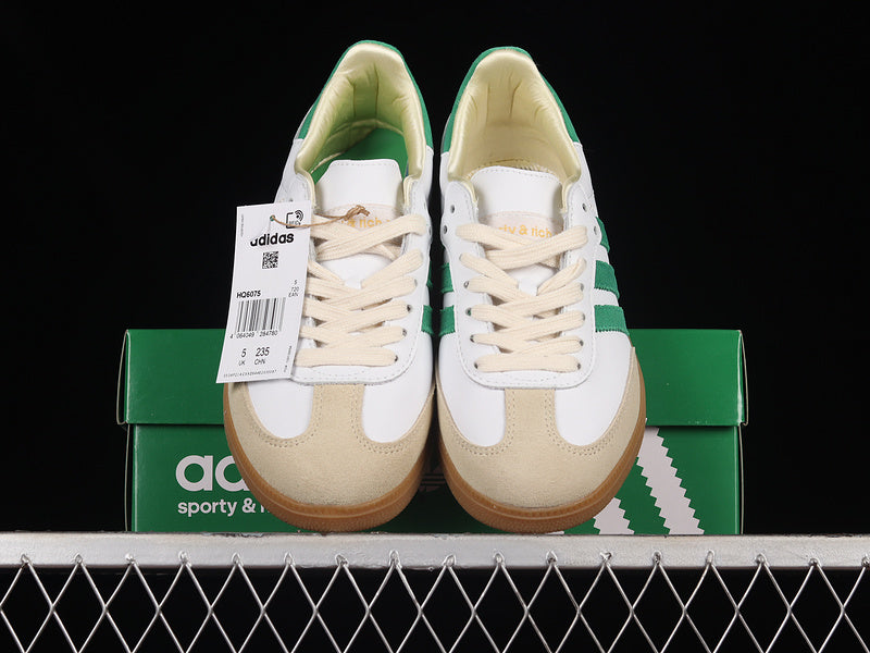 adidasMens x Sporty & Rich Samba - Cloud White/Green