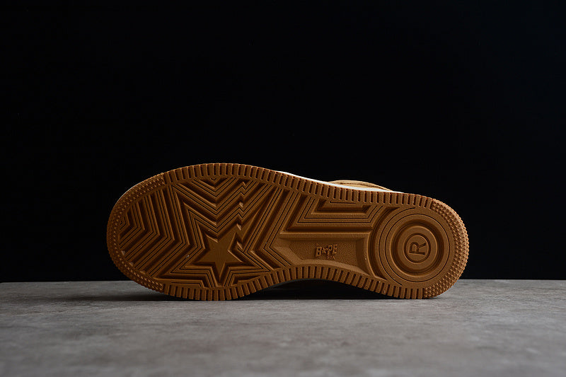 Bathing Ape Bape Sta Patent - Leather Khaki