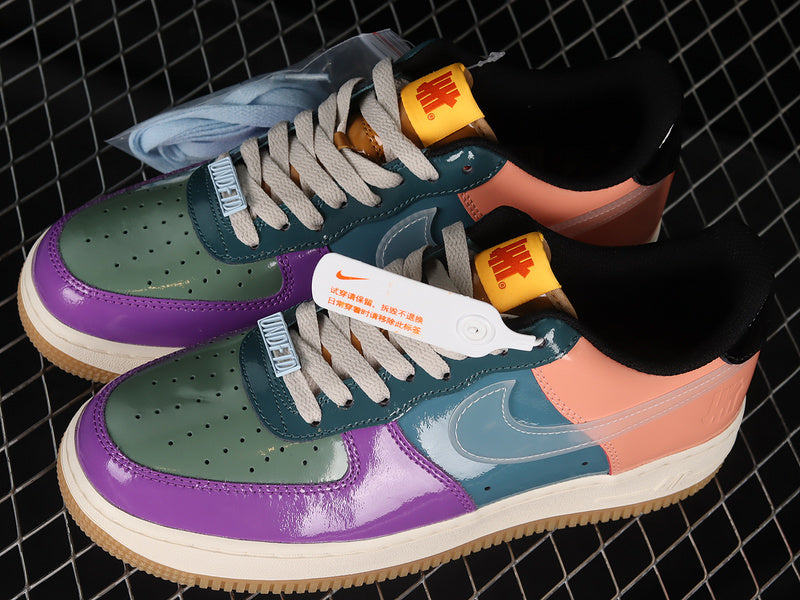 NikeMens Air Force 1 AF1 x Undefeated Low - Purple Green