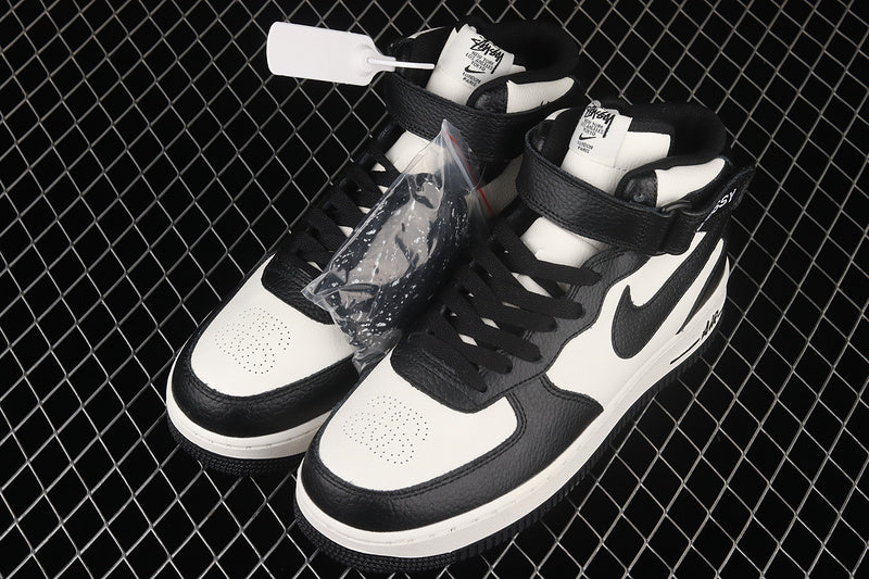 Air Force 1 AF1 Mid x Stüssy - Black/Light Bone