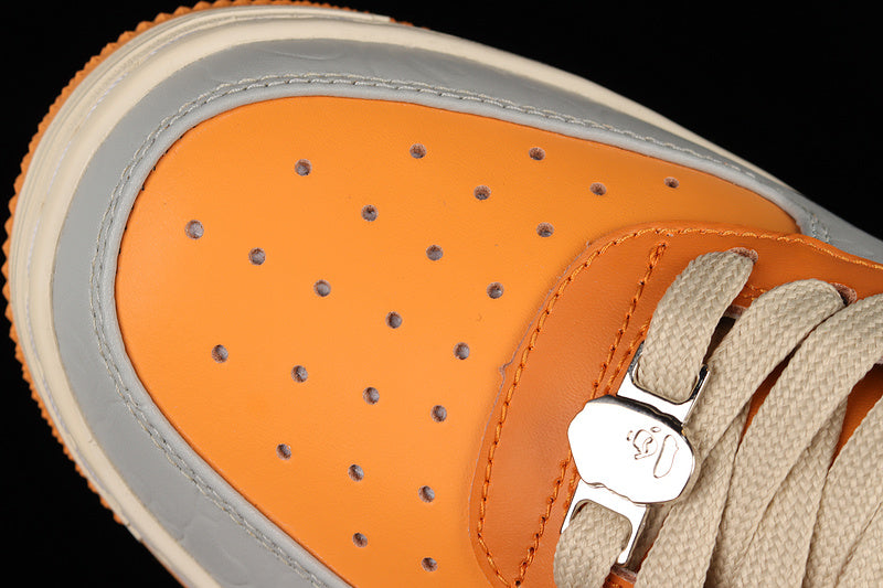 A Bathing Ape Bape Sta Low - Grey/Orange