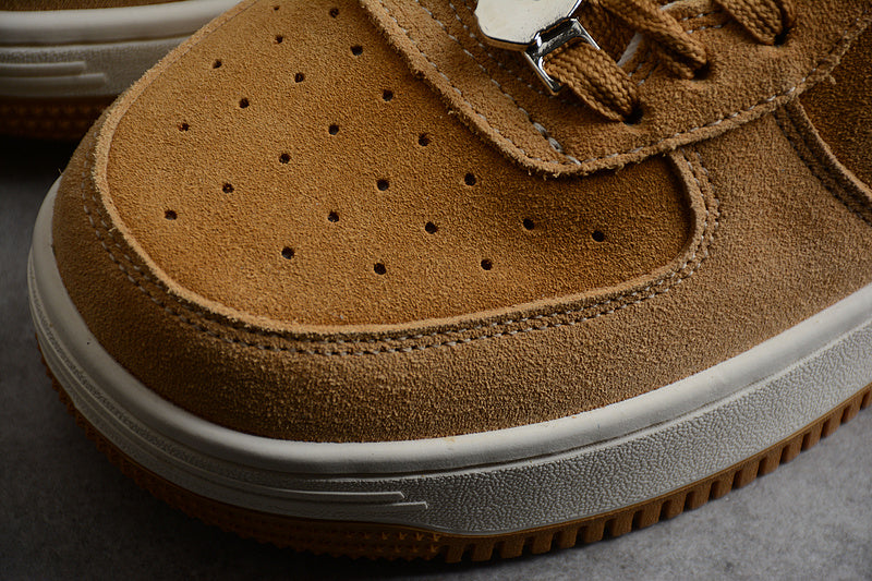 Bathing Ape Bape Sta Patent - Leather Khaki