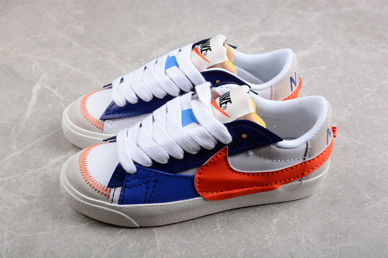 NikeUnisex Blazer Low 77 Jumbo - Deep Royal/Safety Orange