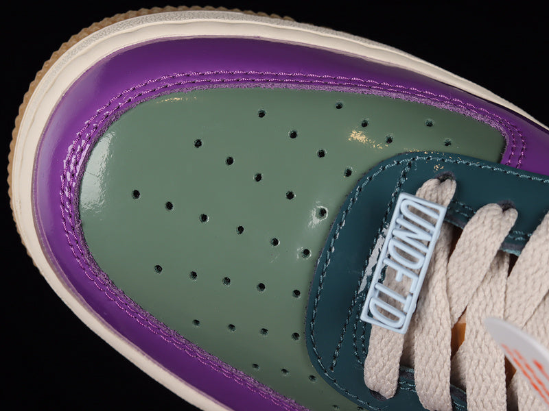 NikeMens Air Force 1 AF1 x Undefeated Low - Purple Green