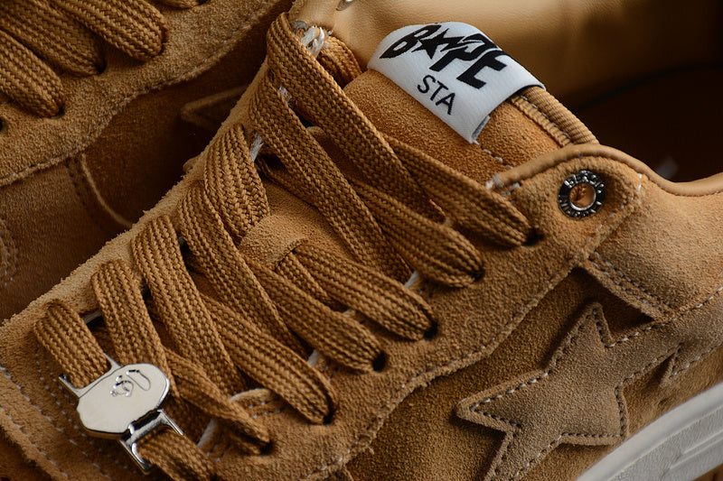 Bathing Ape Bape Sta Patent - Leather Khaki