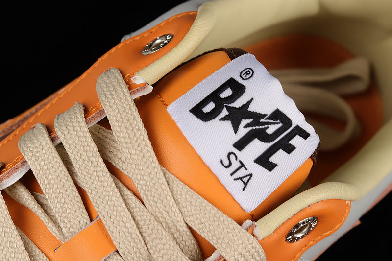 A Bathing Ape Bape Sta Low - Grey/Orange