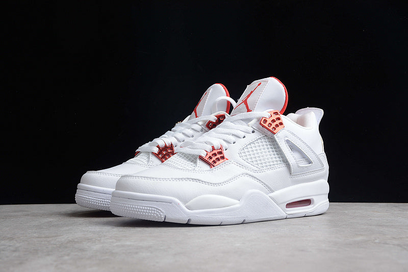 Air Jordan 4 AJ4 Retro - White Metallic