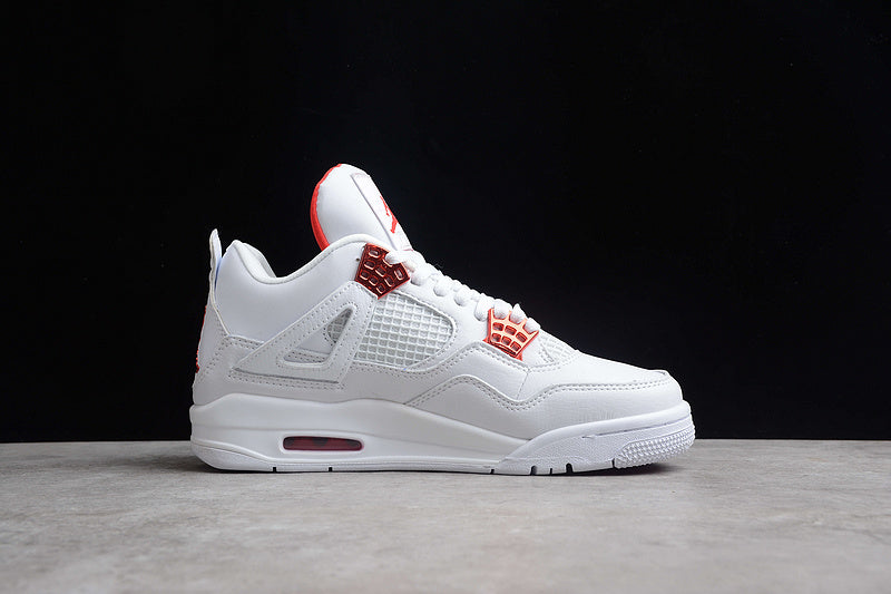 Air Jordan 4 AJ4 Retro - White Metallic