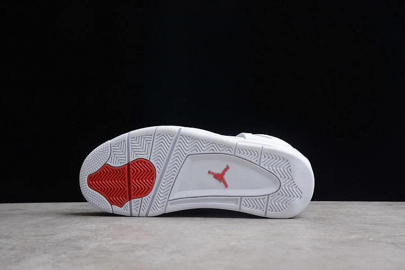 Air Jordan 4 AJ4 Retro - White Metallic
