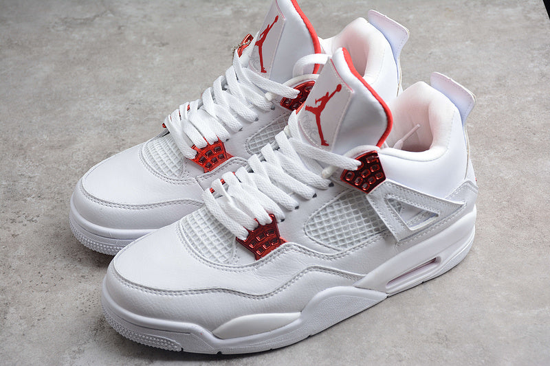 Air Jordan 4 AJ4 Retro - White Metallic