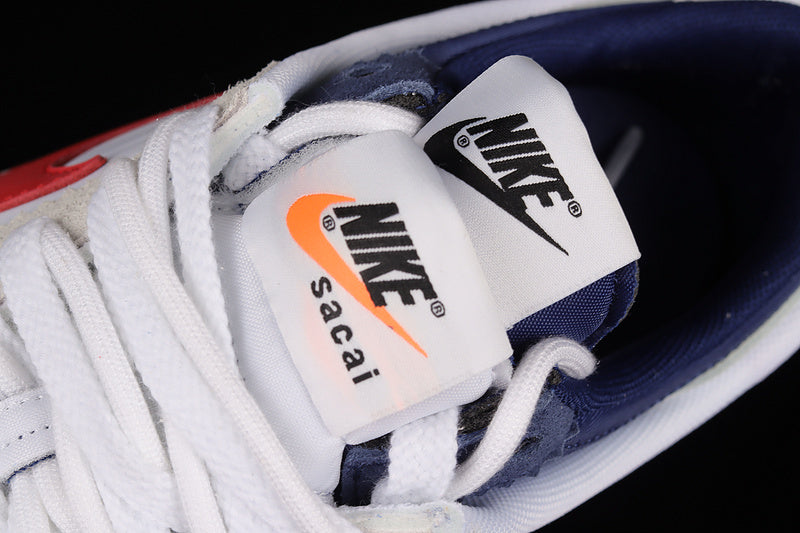 Zoom Cortez x sacai - White/University Red