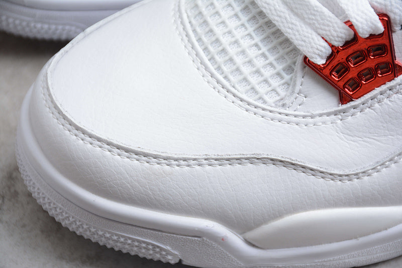 Air Jordan 4 AJ4 Retro - White Metallic