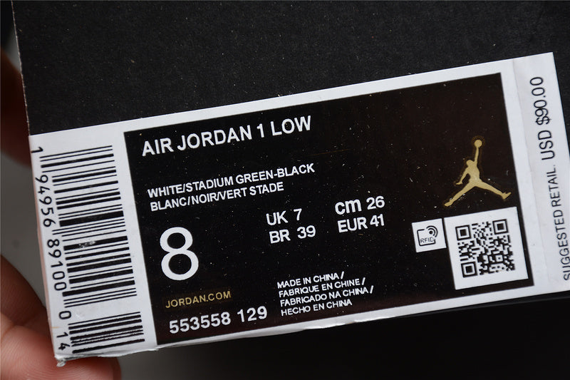 Air Jordan 1 AJ1 Low - Lucky Green