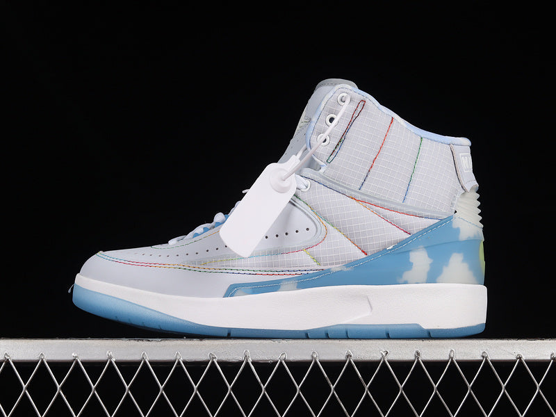 J Balvin x Air Jordan 2 AJ2 - BLUE/WHITE