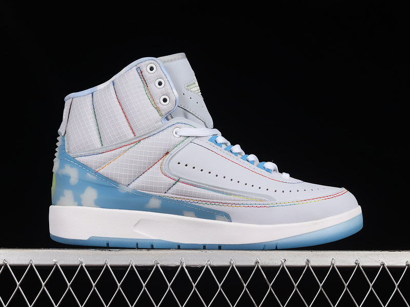 J Balvin x Air Jordan 2 AJ2 - BLUE/WHITE