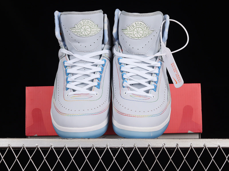 J Balvin x Air Jordan 2 AJ2 - BLUE/WHITE