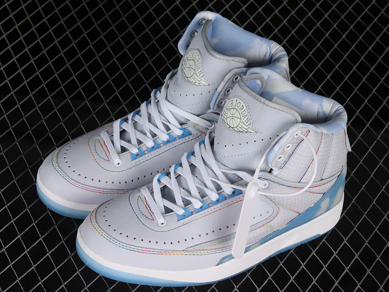 J Balvin x Air Jordan 2 AJ2 - BLUE/WHITE