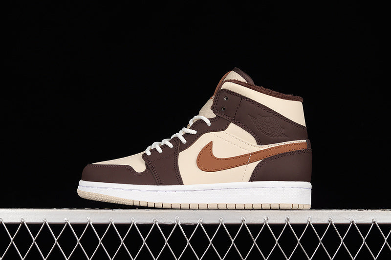 Air Jordan 1 AJ1 Mid - "Brown Basalt Oatmeal"