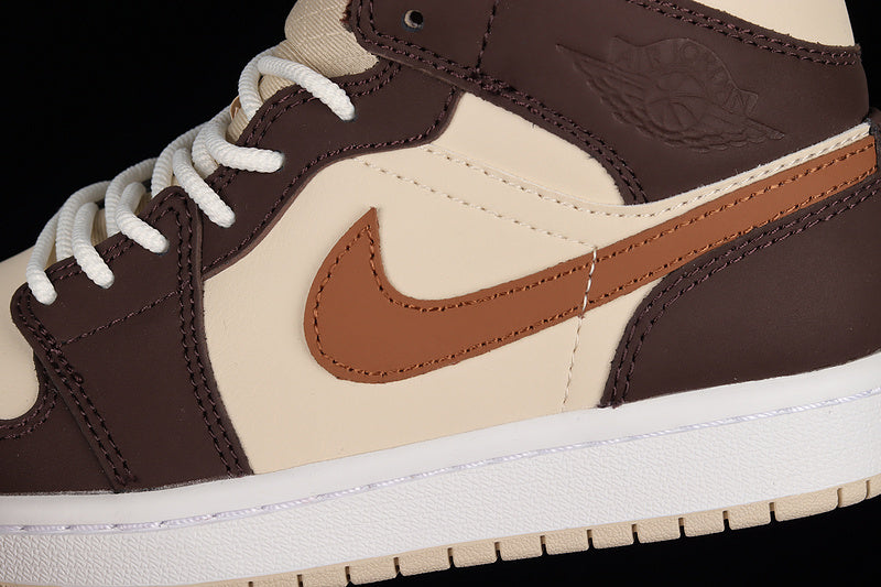 Air Jordan 1 AJ1 Mid - "Brown Basalt Oatmeal"
