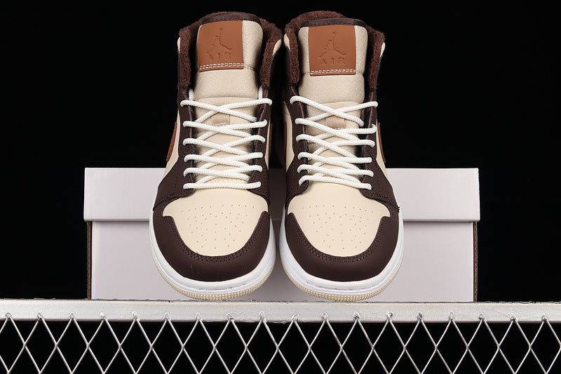 Air Jordan 1 AJ1 Mid - "Brown Basalt Oatmeal"