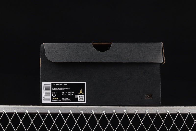 Air Jordan 1 AJ1 Mid - Smoke Grey Anthracite