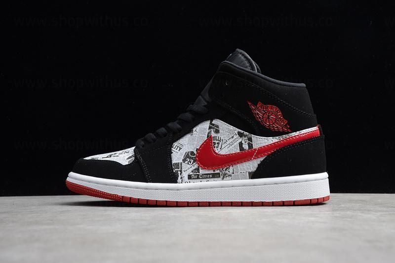 Air Jordan 1 AJ1 Mid SE Newspaper - Air Times