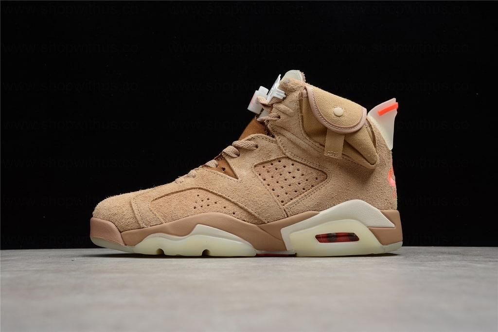 Travis Scott x Air Jordan 6 AJ6 -  British Khaki