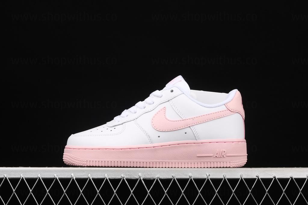 NikeAir Force 1 AF1 Low - White/Pink Foam