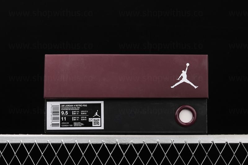 PSG x Air Jordan 4 AJ4 Retro - Bordeaux