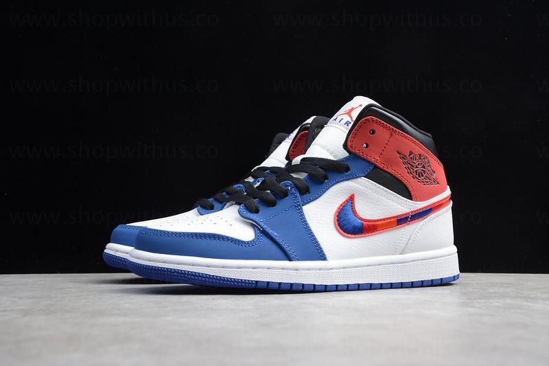 Air Jordan 1 AJ1 Mid - Multicolored Swoosh