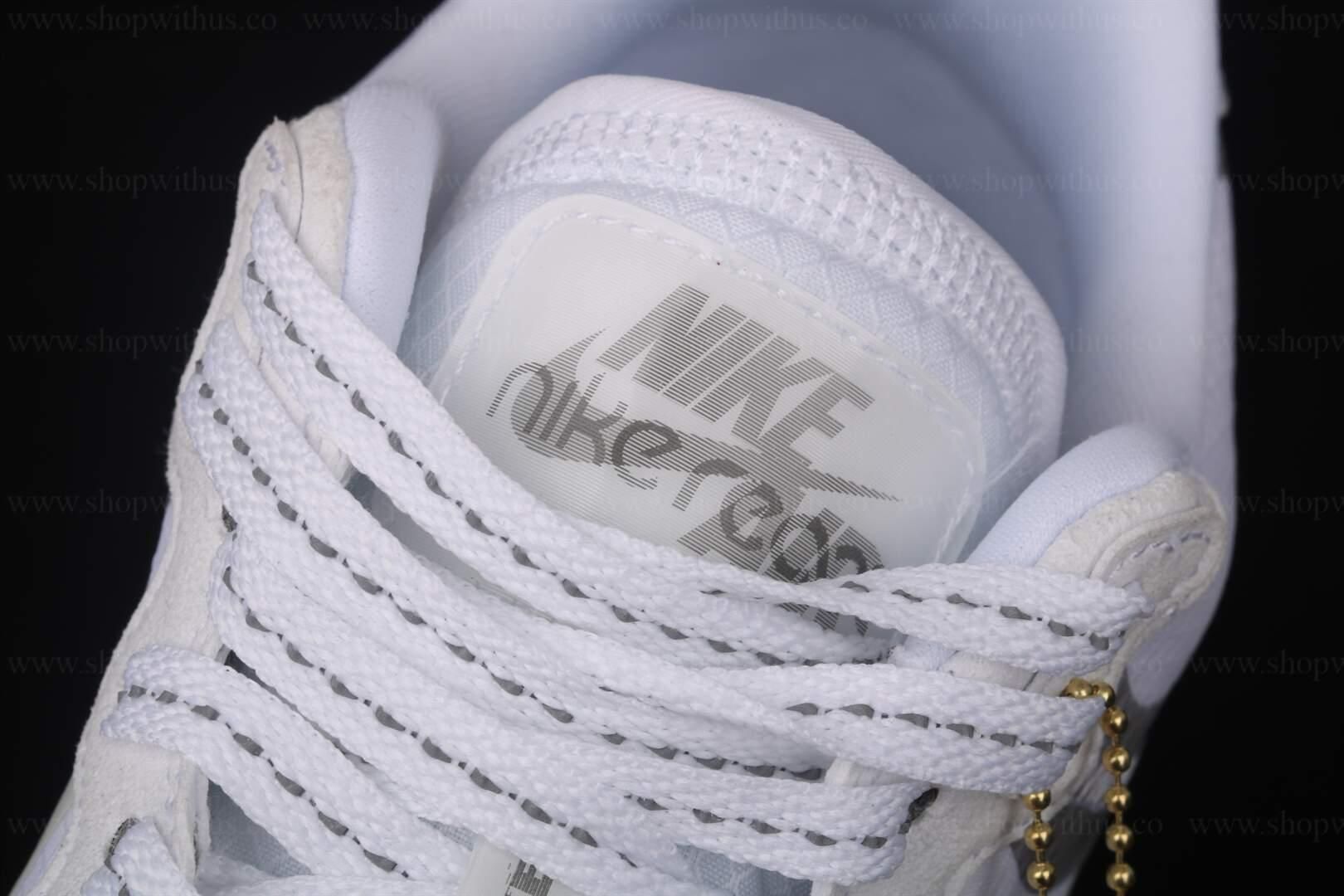 NikeAir Force 1 AF1 React - White Light Bone