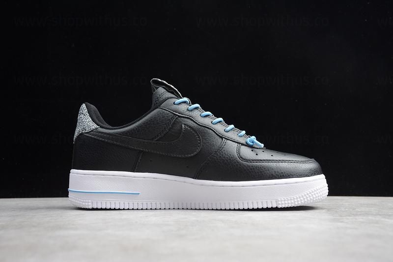 NikeAir Force 1 AF1 07 LUX - Black/Light Blue