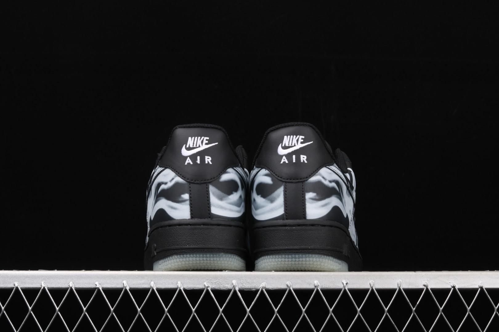 NikeUnisex Air Force 1 Low - Black Skeleton Halloween