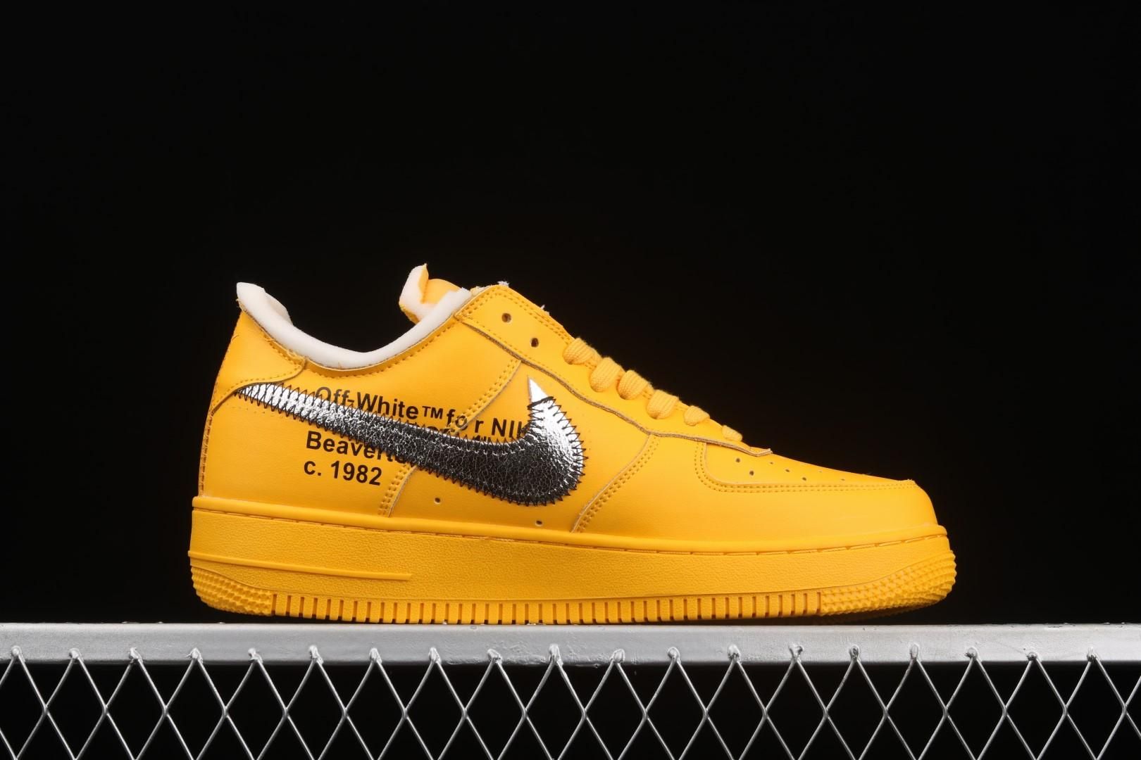 Off-White x Air Force 1 AF1 Low - University Gold