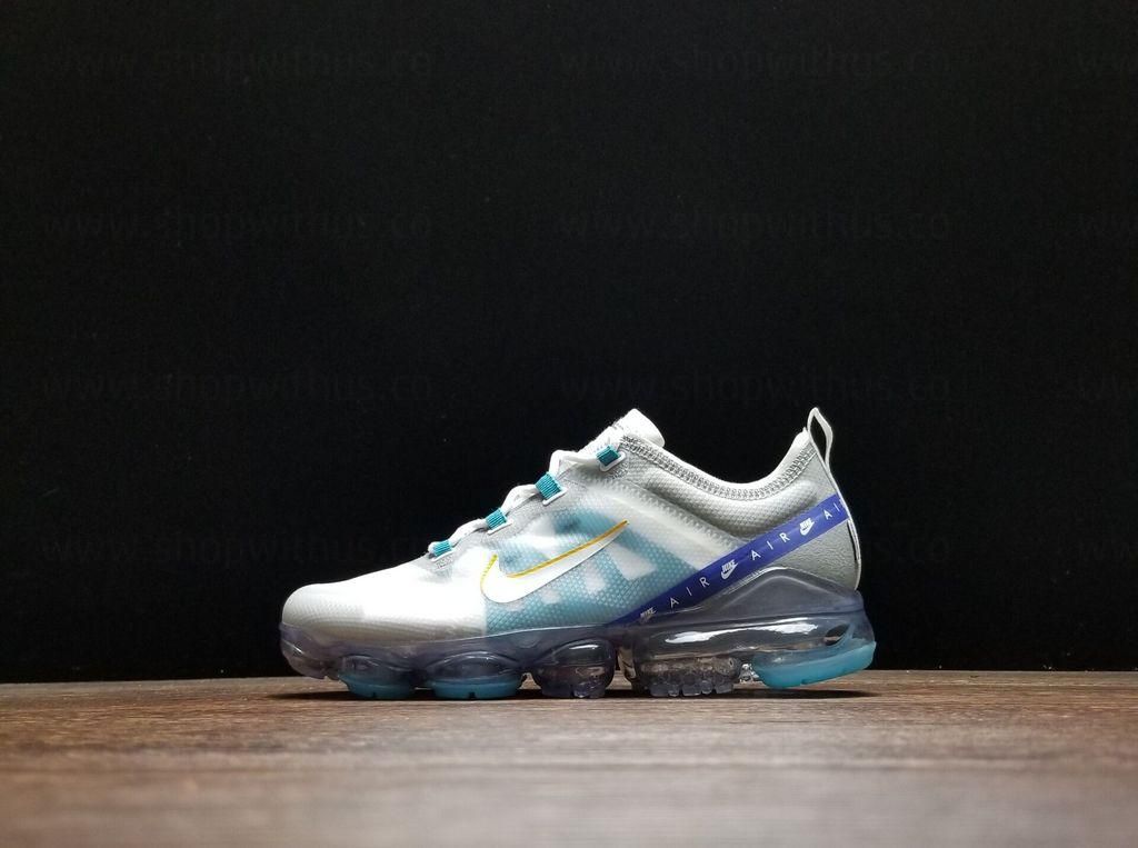 NikeAir VaporMax 2019 - White University/Gold Wolf Grey