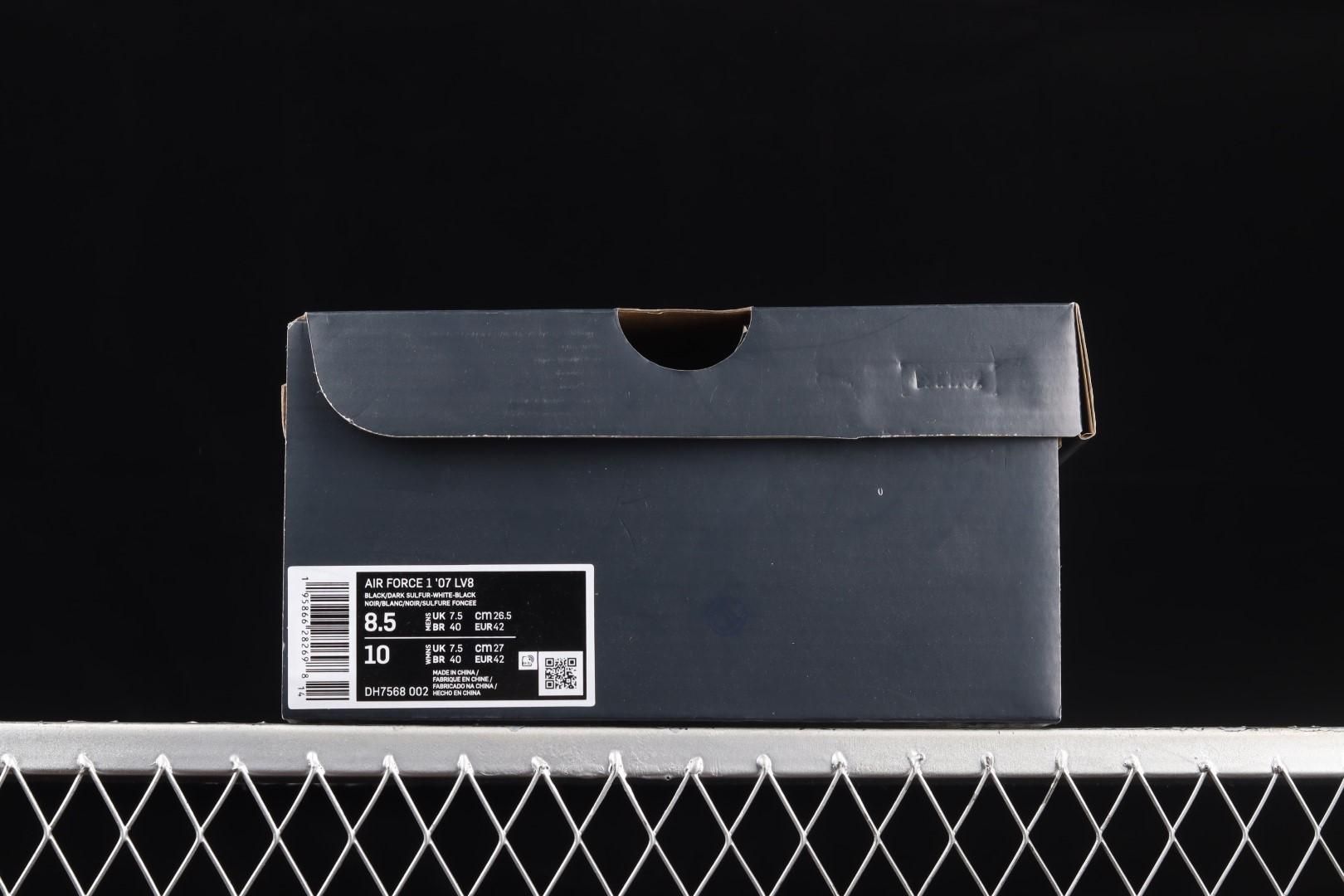 NikeUnisex Air Force 1 AF1 Low  LV8 - Athletic Club Black/University Gold