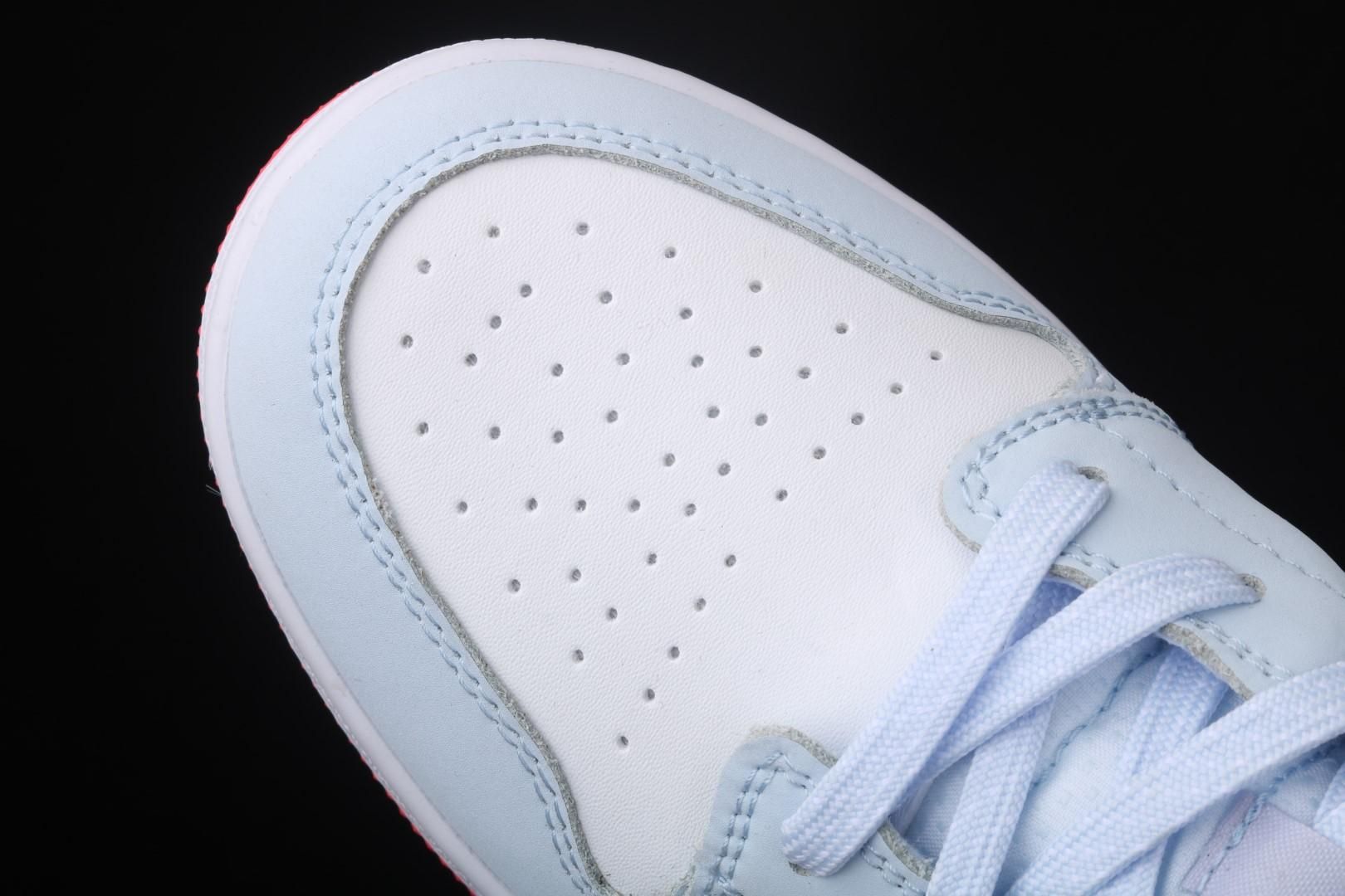 Air Jordan 1 AJ1 Mid - Half Blue Polka Dot