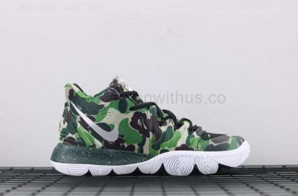 Bape x NikeBasketball Kyrie 5 PE Camo - Green/White