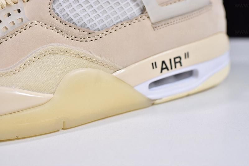 Off-White™ x Air Jordan 4 AJ4 Retro  - Sail