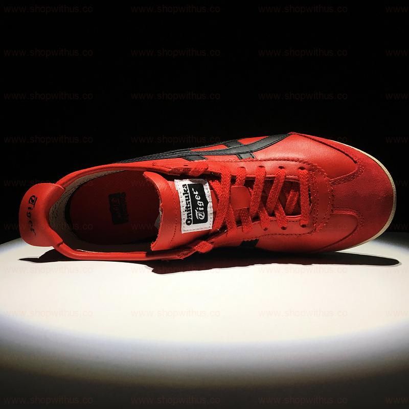 (Leather)Onitsuka Tiger Mexico 66 - Red/Black