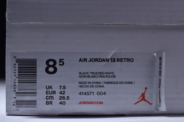 Air Jordan 13 AJ13 Retro Basketball Shoe - Bred