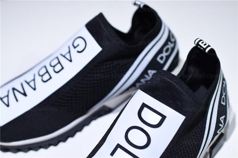 Dolce & Gabbana Sorrento Logo Trainer - Black/White