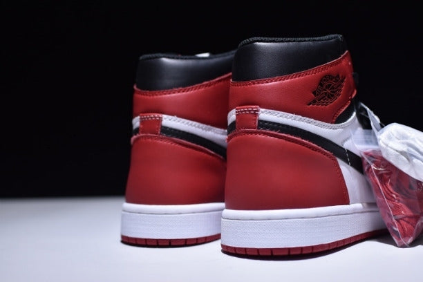 NikeUnisex Air Jordan 1 AJ1 High The Return Basketball Shoe - Black Toe