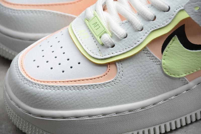 NikeUnisex Air Force 1 AF1 Shadow - White/Crimson Tint