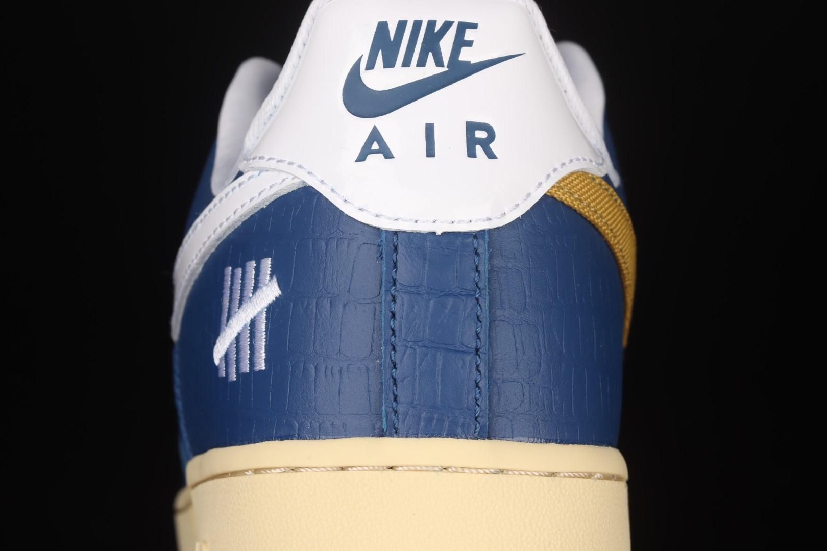 UNDEFEATED x NikeUnisex Air Force 1 AF1 - Blue Yellow Croc