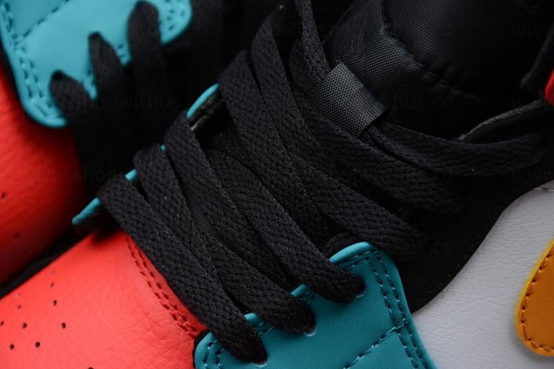 Air Jordan 1 AJ1 Mid - Bred/MultiColor