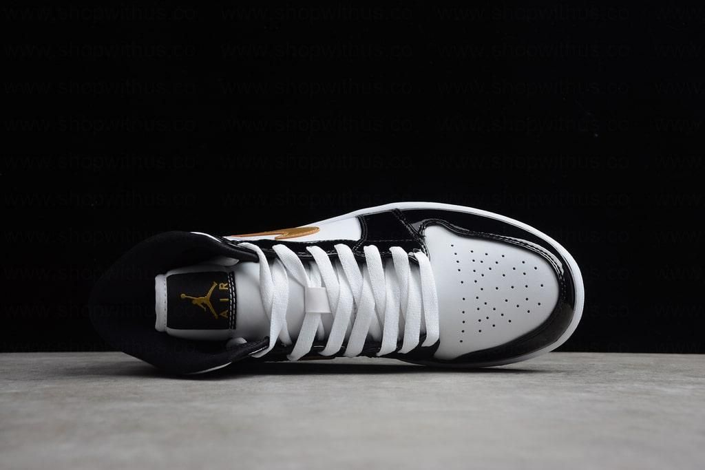 Air Jordan 1 AJ1 Mid SE - Black Gold